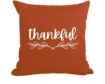 Thankful printed cotton decorative pillow/Navajo Red Decorative Pillow/Decorative pillow/Decorative pillow/Available with or without insert