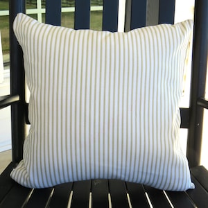 Ticking Stripe Pillow/Cotton Pillow Cover/Ticking Stripe Pillow Cover
