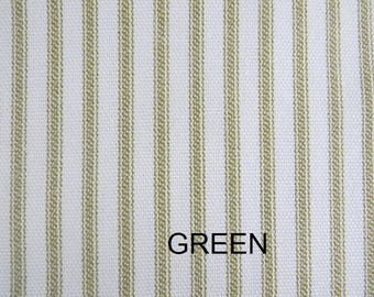 Ticking Stripe Fabric/Cotton Ticking Stripe Fabric/American Made Ticking Fabric/Ticking Stripe Fabric by the Yard