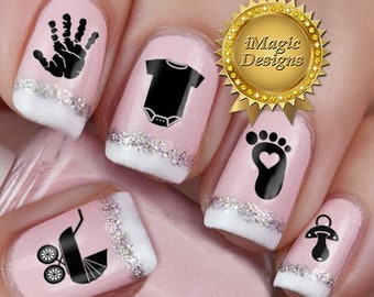 Nail Decals, Water Slide Nail Stickers, Expecting A Baby, Nail Tattoos