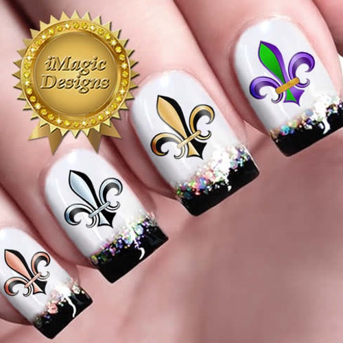 Nail Decals Water Slide Nail Art Transfers Nail Stickers Etsy