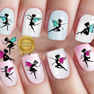 Fantasy Nail Decals that Stick, Water Slide Nail Art Tattoos, Fairy Tale, Nail Tattoos