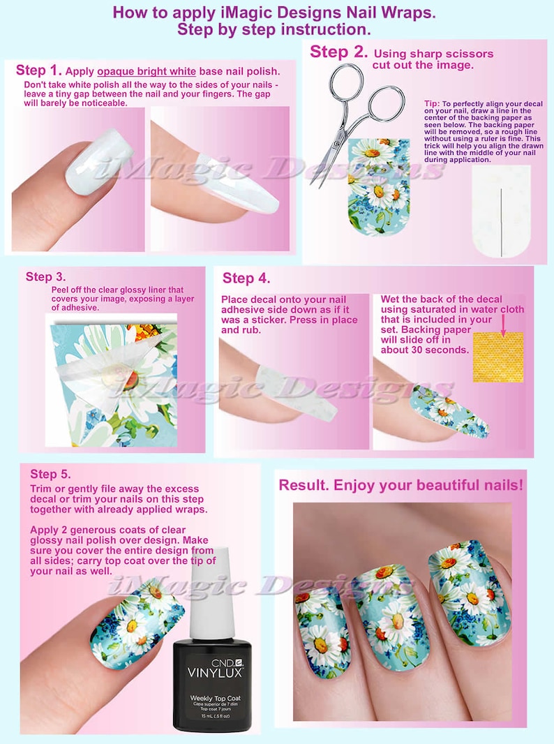 Nail Wraps Waterslide Full Nail Decals USA Flag Nail Etsy