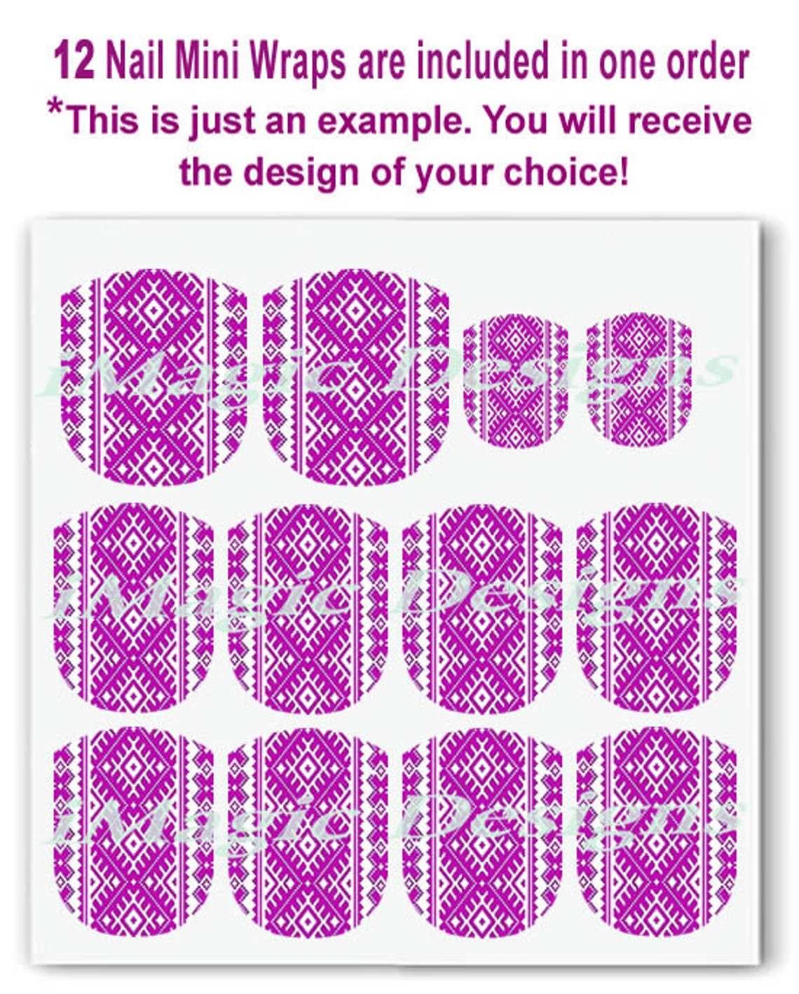 Winter Nail Mini Wraps Waterslide Nail Decals Stickers - Etsy