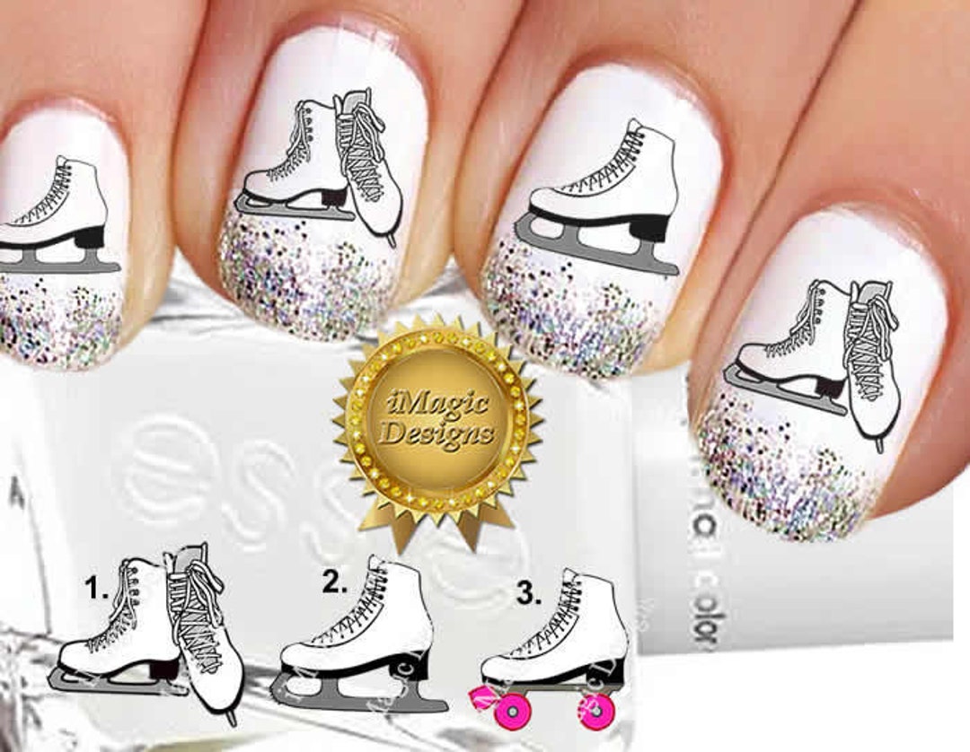 Nail Decals, Water Slide Nail Stickers, Ice Skates or Roller Skates, Nail  Tattoos -  Canada