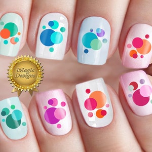 Nail Decals Stickers, Water Slide Nail Tattoo, Bubbles, Nail Tattoos