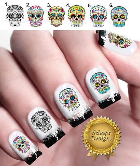 Amazon.com: 8 Sheets Halloween Nail Stickers Horror Ghost Skull Nail  Stickers 3D Self-Adhesive Rose Butterfly Snake Evil Designs Bloody Gothic Nail  Decals Halloween Stick on Nails for Women Girls Acrylic Nails :