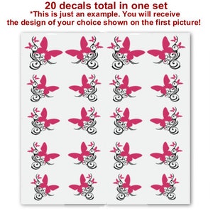 Water Slide Nail Decals Stickers, Nail Art Transfers, Cherry Blossom, Nail Tattoos image 2