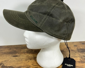 Filson INSULATED Tin Cloth Cap Otter Green L USA Made NWT