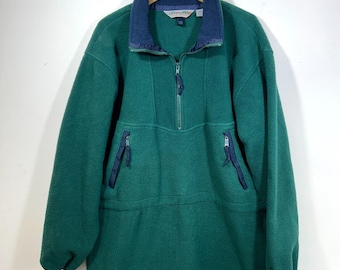 Vintage Eastern Mountain Sports Jacket Adult L Pullover Fleece 90s USA Sherpa