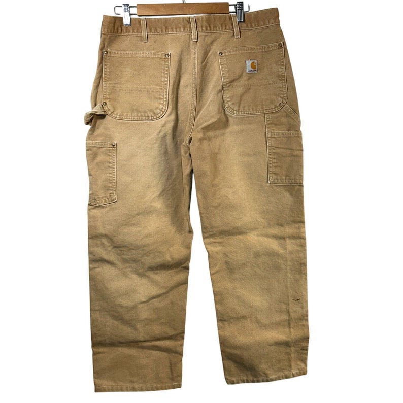 Vtg Carhartt Double Front Work Pants Mens 36 x 30 USA image 2