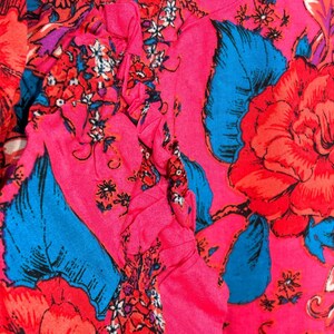 Free People Floral Mini Dress Rose Flowy Flutter Sleeves Pocket S image 7