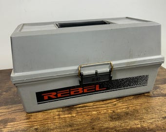 Vintage Fishing Tackle Box 3 -Tier Dated 11 1988