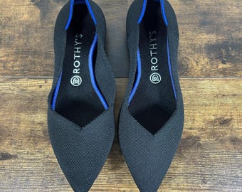 Zapatos planos negros The Point II de ROTHY con plantilla Love 10.5