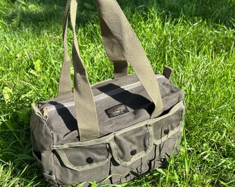 Waxed Canvas Bag Utility Heavy Duty Cotton Water Resistant