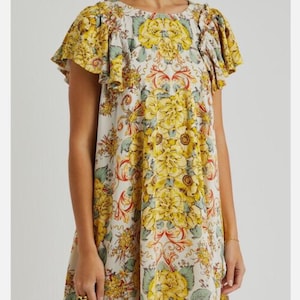 Free People Floral Mini Dress XS image 1