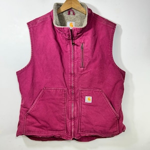Pink Carhartt Vest - Etsy