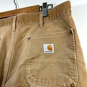 Vtg Carhartt Double Front Work Pants Mens 36 x 30 USA image 10