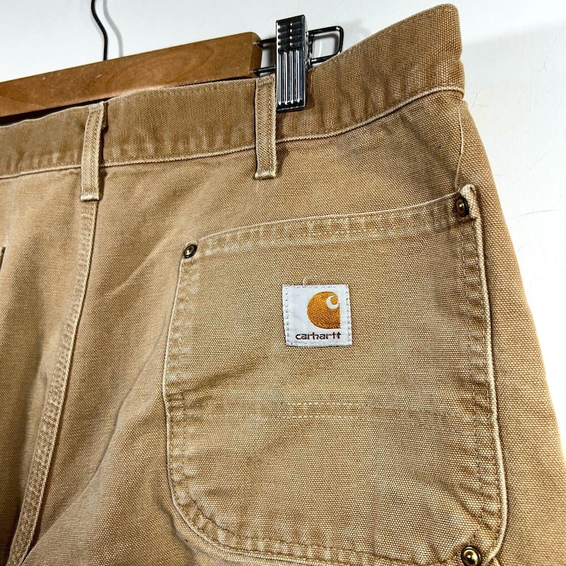Vtg Carhartt Double Front Work Pants Mens 36 x 30 USA image 10