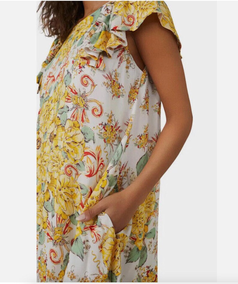 Free People Floral Mini Dress XS image 4
