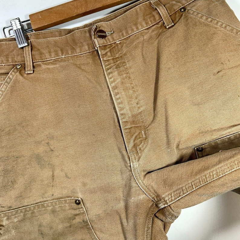 Vtg Carhartt Double Front Work Pants Mens 36 x 30 USA image 8