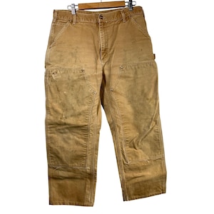 Vtg Carhartt Double Front Work Pants Mens 36 x 30 USA image 1