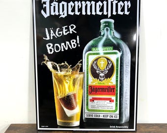 Jagermeister Tin Metal Advertising Sign