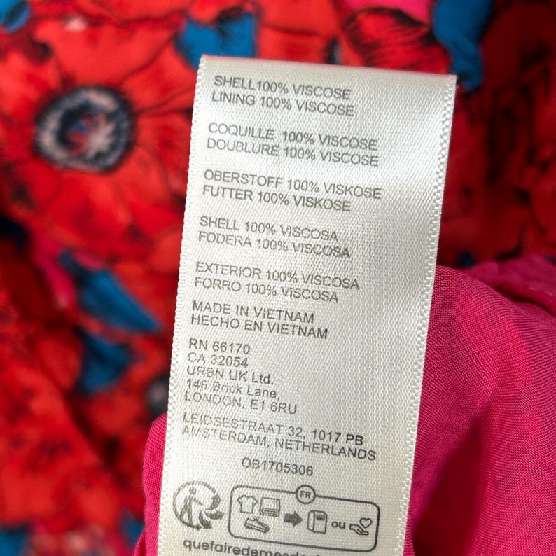 Vestido corto floral Yara de Free People, nuevo con etiquetas, color rosa, mangas fluidas con volantes y bolsillo, talla M. imagen 12