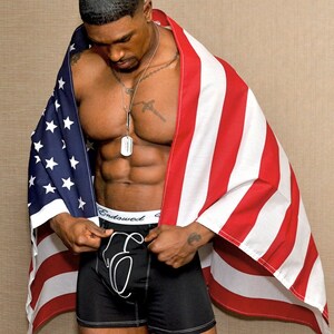 Underwear for Well Endowed Men with Large Package The VIP Relaxed Fit Black Nylon Patriot Quality Boxer Brief Durable, Breathable Stretch