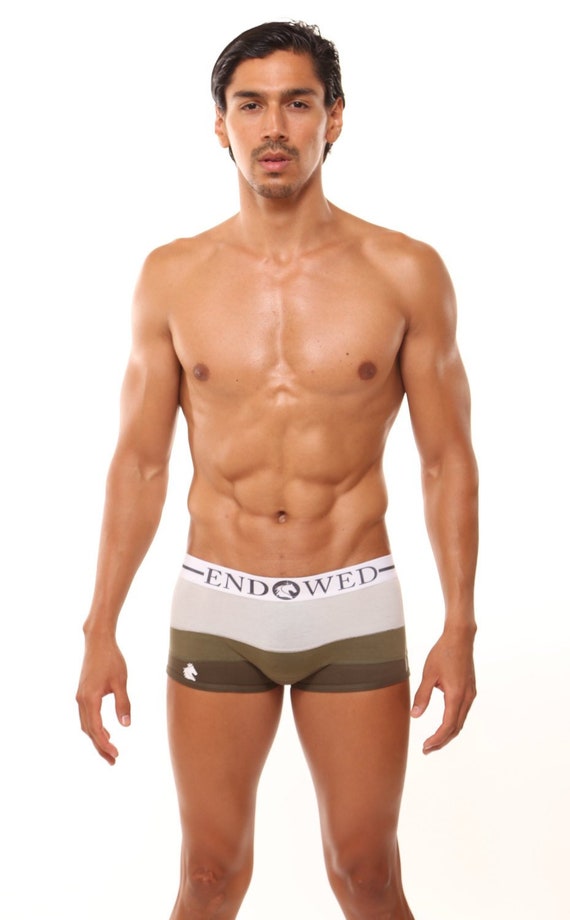 Underwear Native Fit Fusion Unisex Sexy Striped Camo White Forest Green  Brown Commando Conform Body Hugging Briefs Lingerie Boy Shorts Girl -   Norway