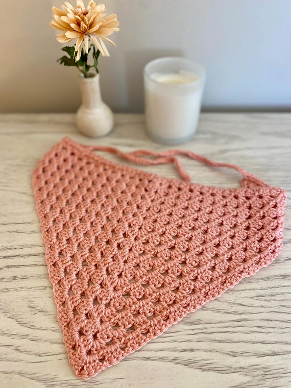Crochet Hair Bandana - Boho Hair Scarf