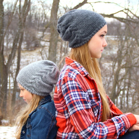 Cable Hat Pattern Slouchy Hat Pattern Braided Hat Pattern Winter Hat Pattern Knit Hat Pattern Ravelry Pattern