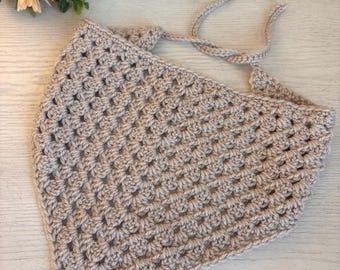 Crochet Hair Bandana - Boho Hair Scarf