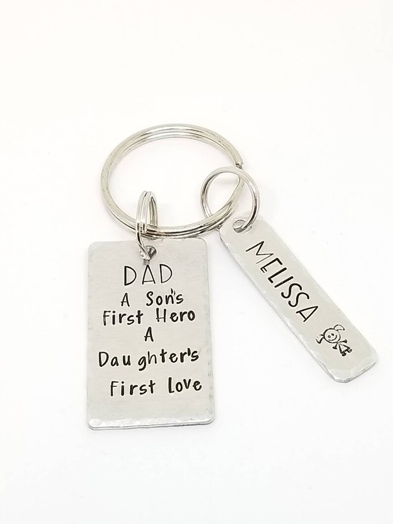 Father's Day Keychain Gift for Dad Keepsakes Custom Etsy