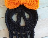 Skulls-crocheted-halloween-costumes-goth-accessories-handmade-black skull-sew on-patches