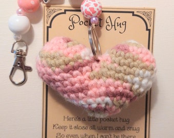 Heart Keychains, puffy heart, Valentines gifts, cows, crochet heart, beaded keychain,hearts,