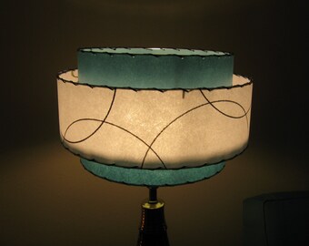 mid century fiberglass lamp shade