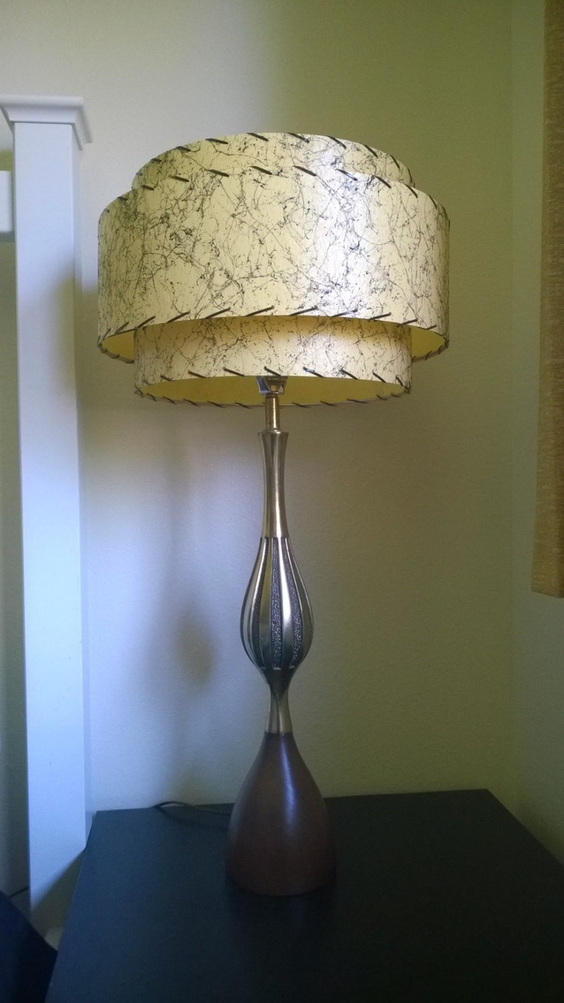 Mid Century Style 3 Tier Fiberglass Lamp Shade Retro Modern | Etsy