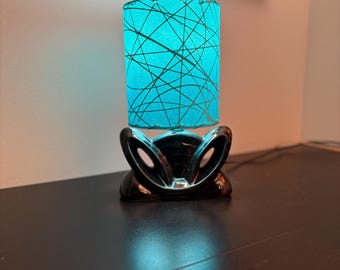 Niestandardowy klosz do lampy z włókna szklanego w kolorze turkusowym / turkusowym
