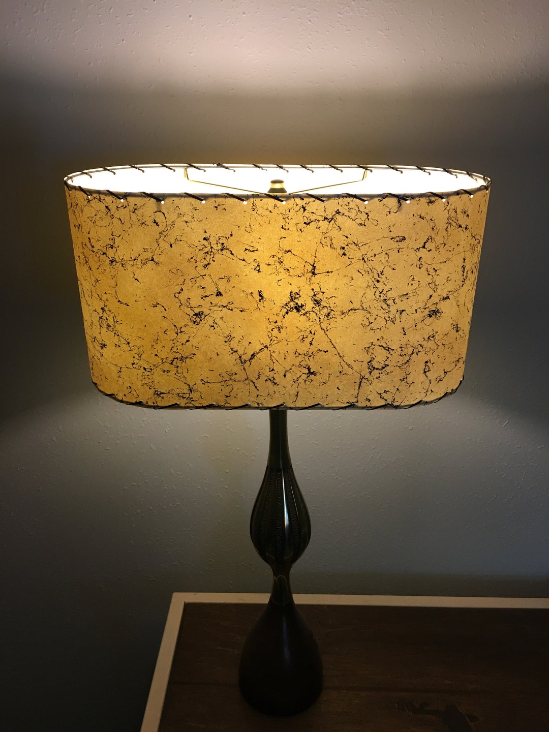 Mcm Fiberglass Lamp Shade Mid Century Style Fiberglass Lamp Shade