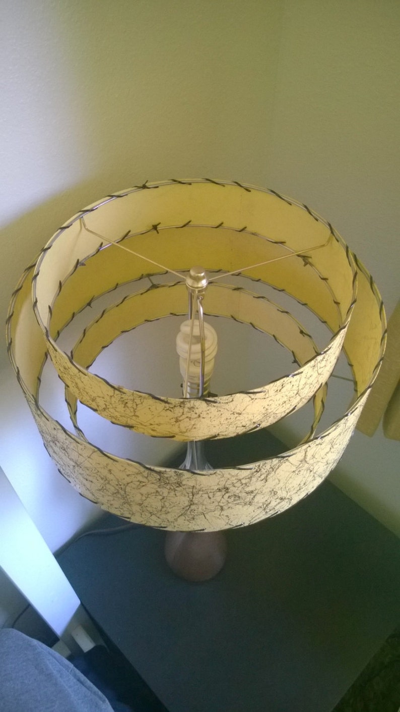 Mid Century Style 3 Tier Fiberglass Lamp Shade Retro Modern | Etsy