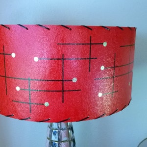 Mid Century Style Fiberglass Lamp Shade Retro Modern image 3