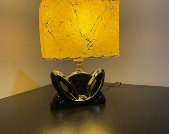 Mid Century Style  Fiberglass Lamp Shade Retro Modern Rectangular Yellow