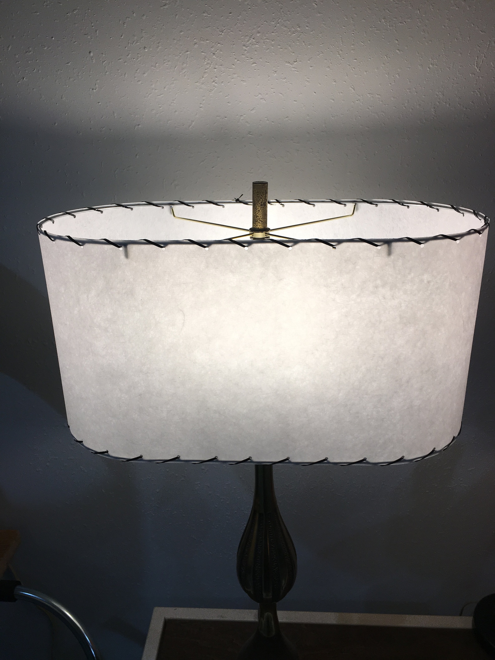 Fiberglass Lamp Shade Kit DIY Vintage Mid Century Style Oval Etsy UK