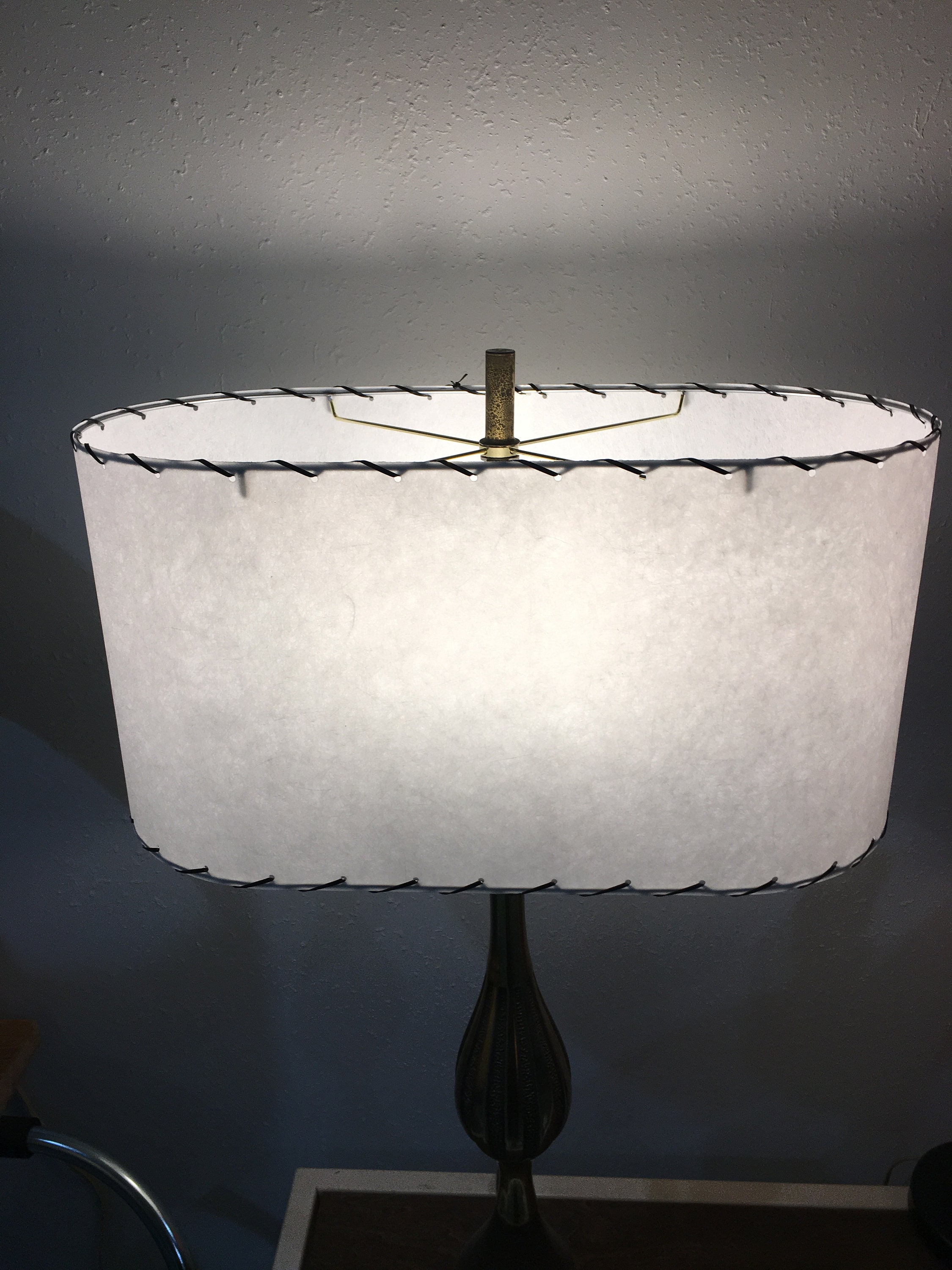 Fiberglass Lamp Shade Kit DIY Vintage Mid Century Style Oval Etsy UK