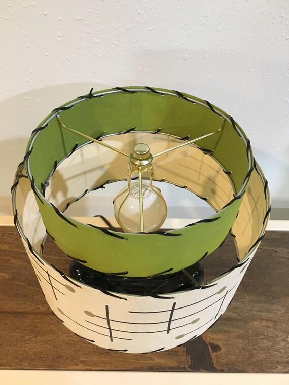 thumbnail image 2 of Boho Lampshade 11x9 Inch - Mid Century Modern Drum Shade For Table & Floor Lamps 2 of 13