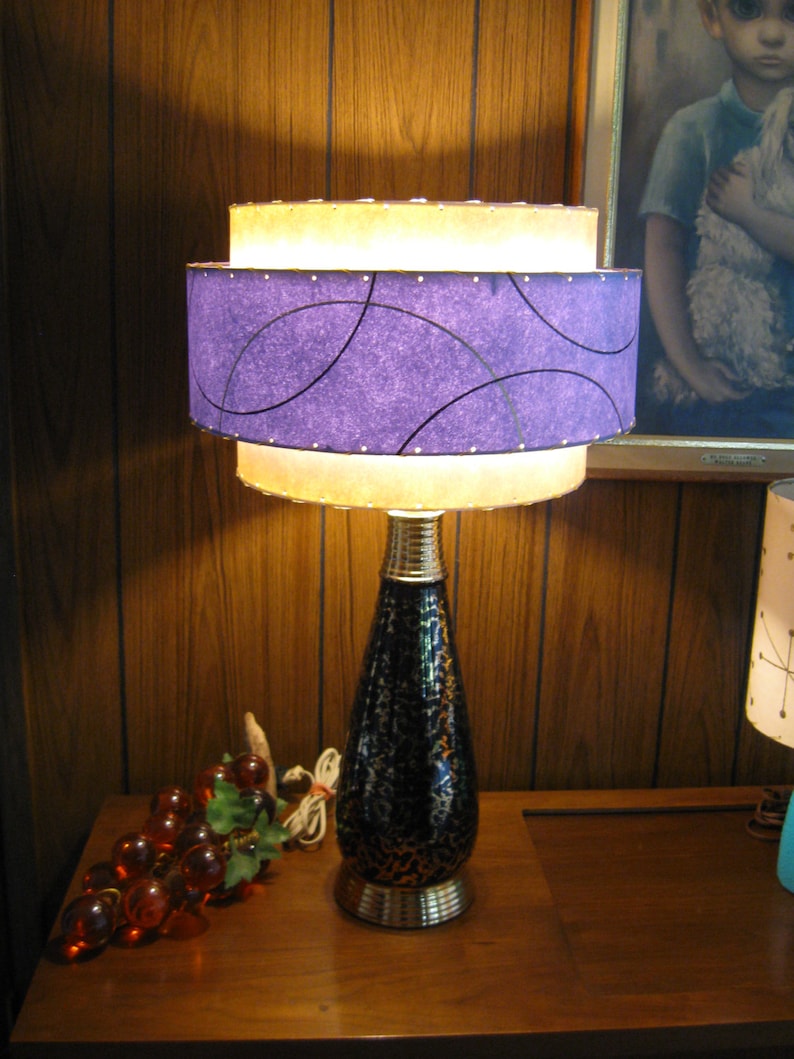 Mid Century Style 3 Tier Fiberglass Lamp Shade Retro Modern | Etsy