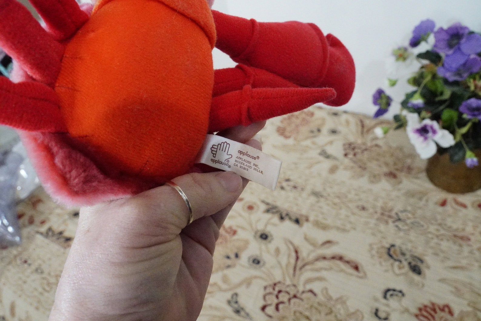 Stuffed Sebastian the Crab from Little MErmaid Movie Applause | Etsy