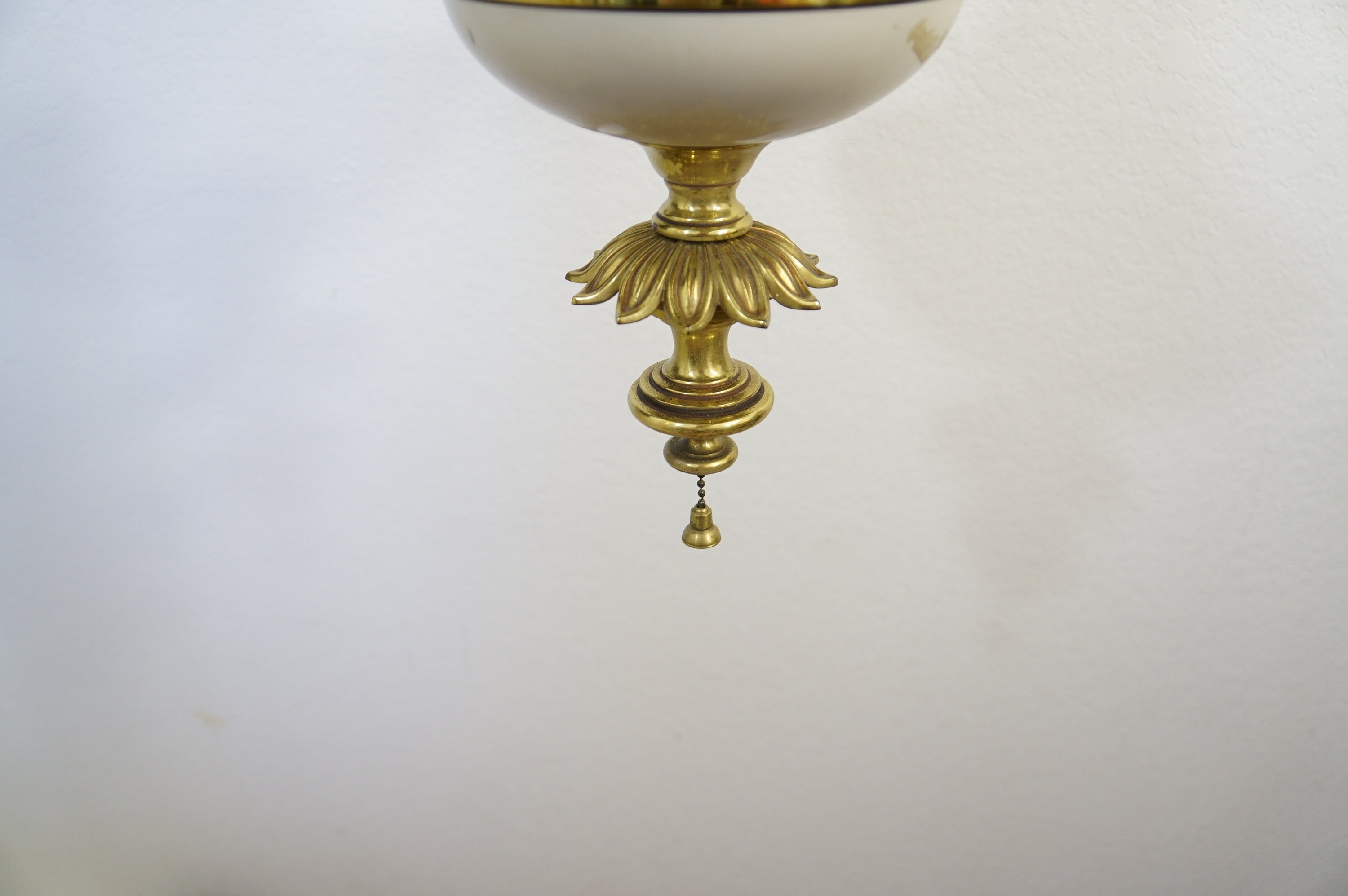 Vintage Stiffel Hanging Swag lamp Original Shade pull chain Etsy