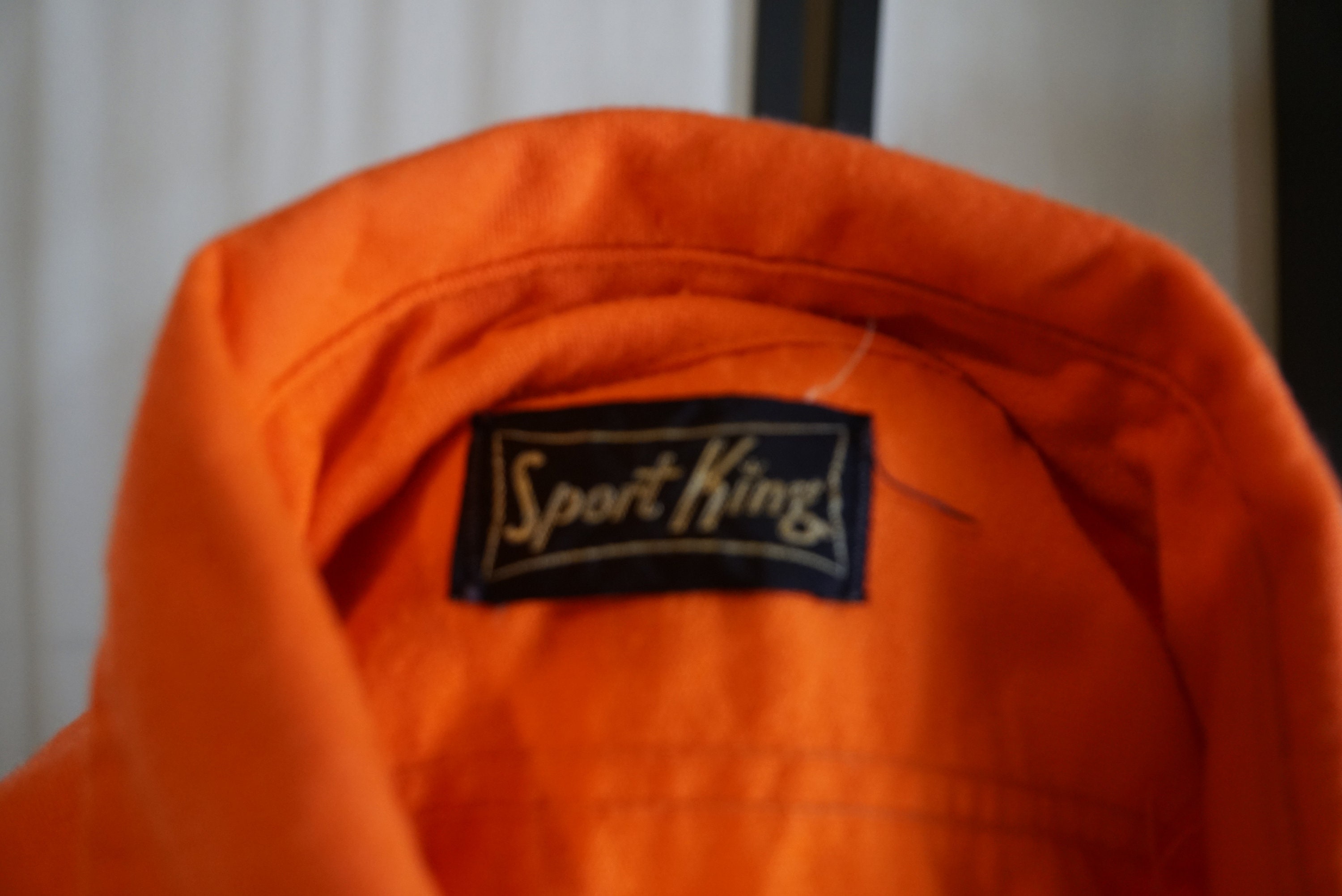 Vintage Sport King Button Up Orange 